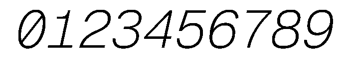 Geist Mono 200italic Font OTHER CHARS