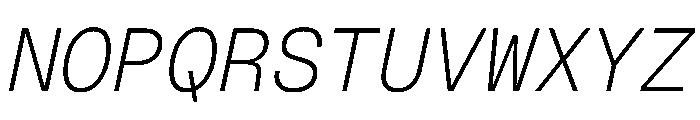 Geist Mono 200italic Font UPPERCASE