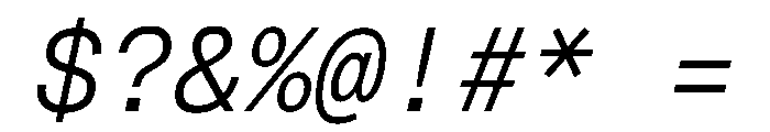 Geist Mono 300italic Font OTHER CHARS