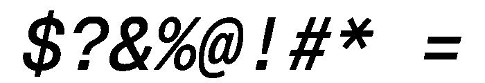 Geist Mono 500italic Font OTHER CHARS