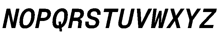 Geist Mono 600italic Font UPPERCASE