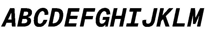 Geist Mono 700italic Font UPPERCASE