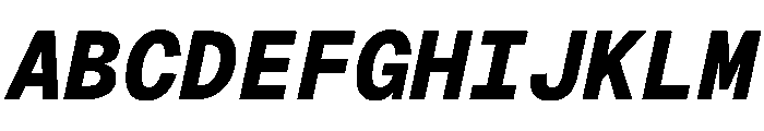 Geist Mono 800italic Font UPPERCASE