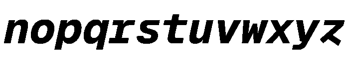 Geist Mono 800italic Font LOWERCASE