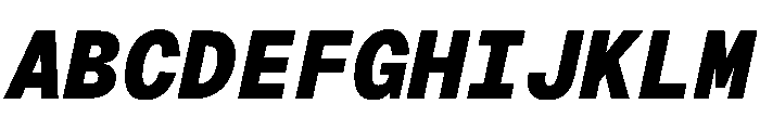 Geist Mono 900italic Font UPPERCASE