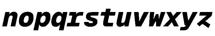 Geist Mono 900italic Font LOWERCASE