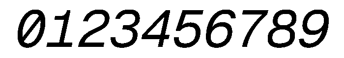 Geist Mono Italic Font OTHER CHARS