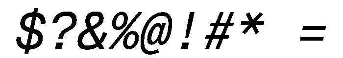 Geist Mono Italic Font OTHER CHARS