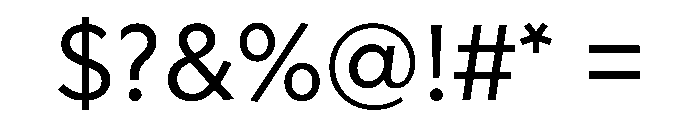 Geom 300 Font OTHER CHARS