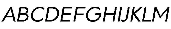 Geom 300italic Font UPPERCASE