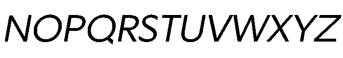 Geom 300italic Font UPPERCASE
