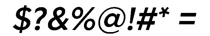 Geom 500italic Font OTHER CHARS