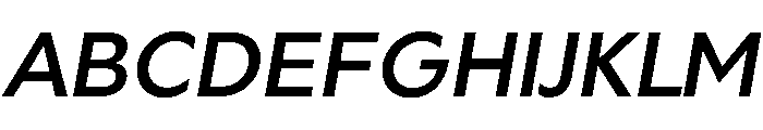 Geom 500italic Font UPPERCASE