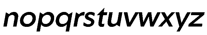 Geom 500italic Font LOWERCASE