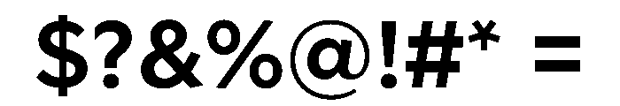 Geom 600 Font OTHER CHARS