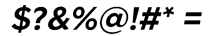Geom 600italic Font OTHER CHARS