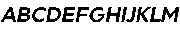 Geom 600italic Font UPPERCASE