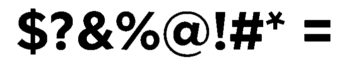 Geom 700 Font OTHER CHARS
