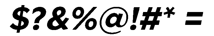 Geom 700italic Font OTHER CHARS