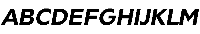 Geom 700italic Font UPPERCASE