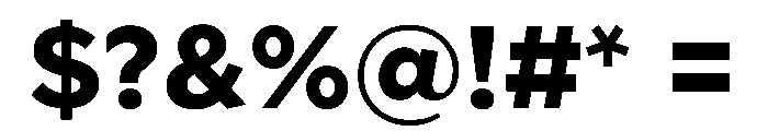 Geom 800 Font OTHER CHARS