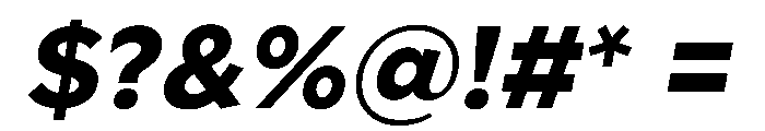 Geom 800italic Font OTHER CHARS