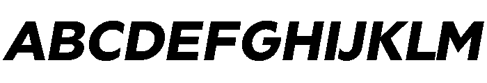 Geom 800italic Font UPPERCASE