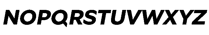 Geom 800italic Font UPPERCASE