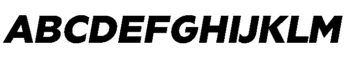 Geom 900italic Font UPPERCASE
