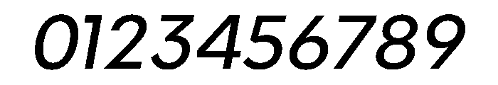 Geom Italic Font OTHER CHARS