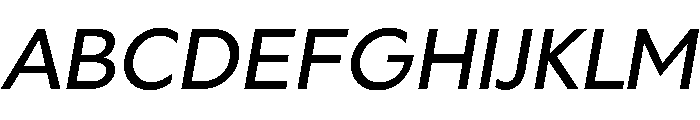 Geom Italic Font UPPERCASE