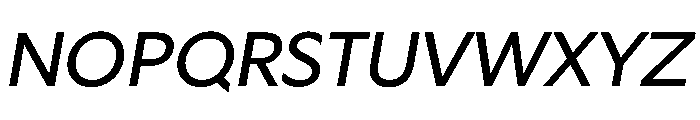 Geom Italic Font UPPERCASE