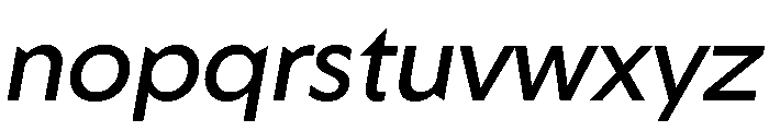 Geom Italic Font LOWERCASE