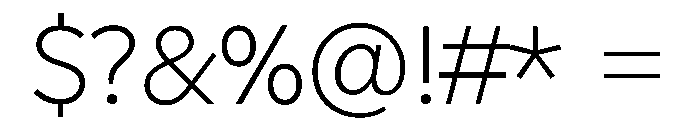 Geomini 200 Font OTHER CHARS