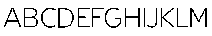 Geomini 200 Font UPPERCASE