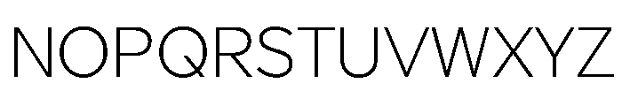Geomini 200 Font UPPERCASE
