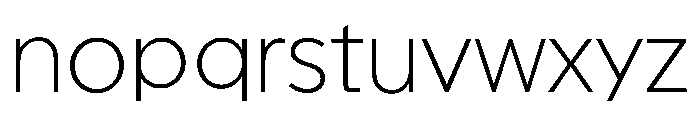Geomini 200 Font LOWERCASE