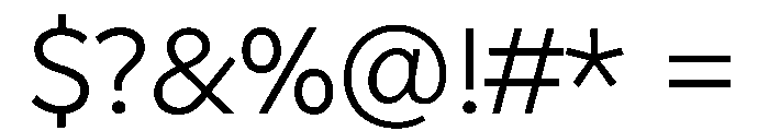 Geomini 300 Font OTHER CHARS