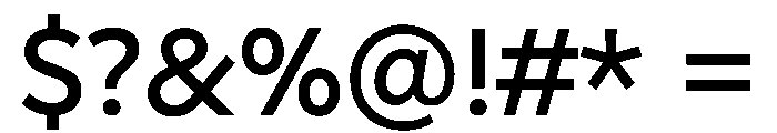 Geomini 500 Font OTHER CHARS