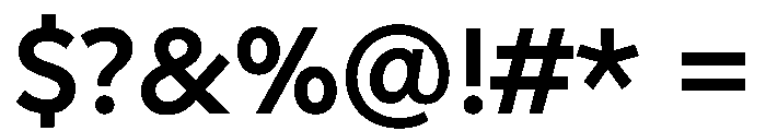 Geomini 600 Font OTHER CHARS