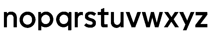 Geomini 600 Font LOWERCASE
