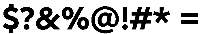 Geomini 700 Font OTHER CHARS