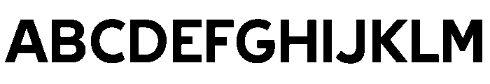 Geomini 700 Font UPPERCASE
