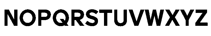 Geomini 700 Font UPPERCASE
