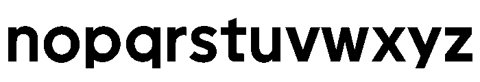 Geomini 700 Font LOWERCASE