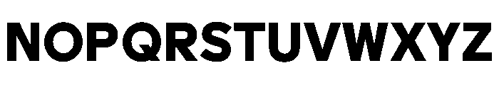 Geomini 800 Font UPPERCASE