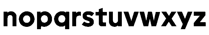Geomini 800 Font LOWERCASE