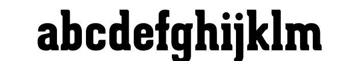 Geared Slab Extrabold Font LOWERCASE