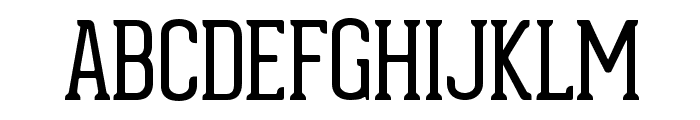 Geared Slab Thin Font UPPERCASE