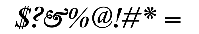 Genath Bold Italic Font OTHER CHARS
